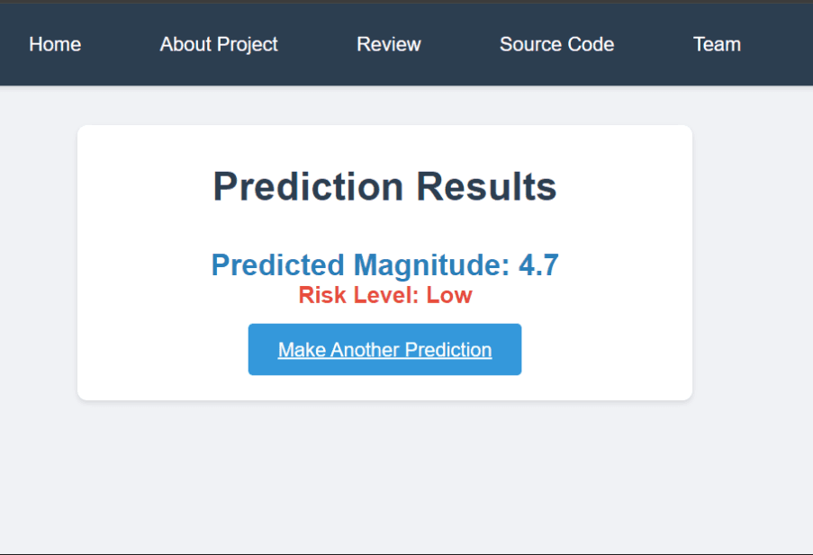 Earthquake Predictor